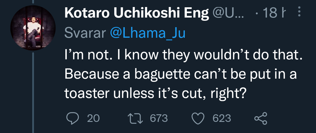 the creator of zero escape saying that sigma can't fuck date from AITSF because his dick is too big (a baguette can't fit in a toaster unless it's cut)